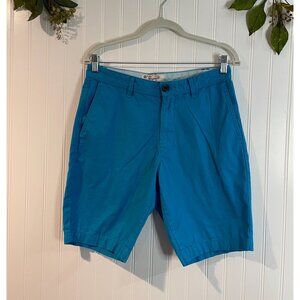 Original Penguin Mens Blue Cotton Casual Shorts Size 30